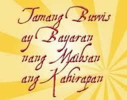 Magbigay ng slogan tungkol sa tamang pagbabayad ng buwis.